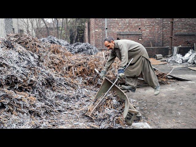 Amazing Metal Recycling Process and Heat Treatment in The Factory