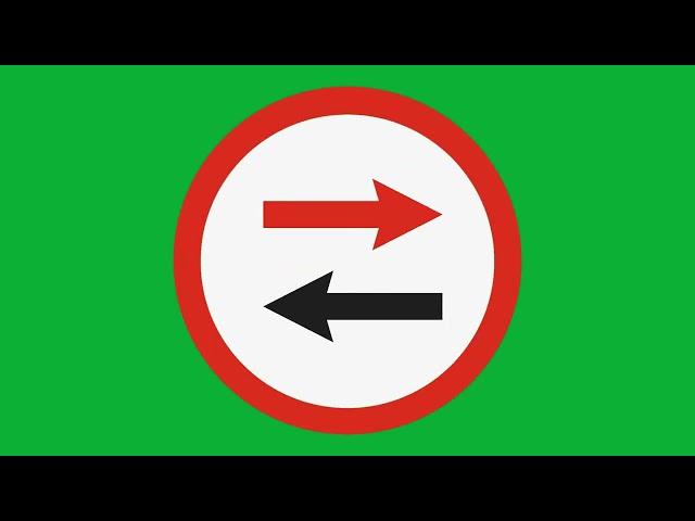 Free Animated Traffic Signs | Green Screen Background