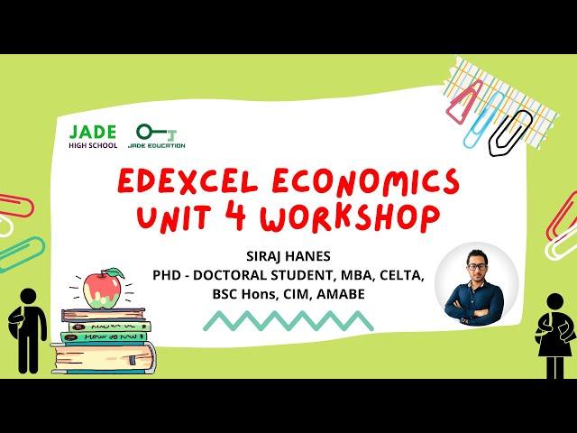 Edexcel IAL Economics Unit 4  workshop- Knowledge Refresher #economics #Unit4