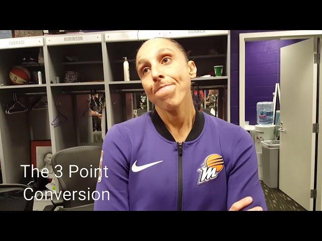 Interview with Diana Taurasi after the Mercury defeated the Liberty