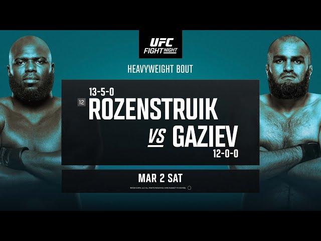 UFC Vegas 87: Rozenstruik vs Gaziev - March 2 | Fight Promo