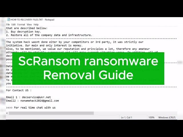 How to Remove ScRansom ransomware?