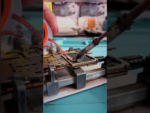 Chip Level Mobile Repairing | Ic Reballing #shorts