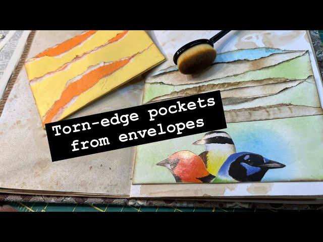 “SHABBY GRUNGE” POCKETS inspired by @CarolineontheHillside ~ #junkjournalideas