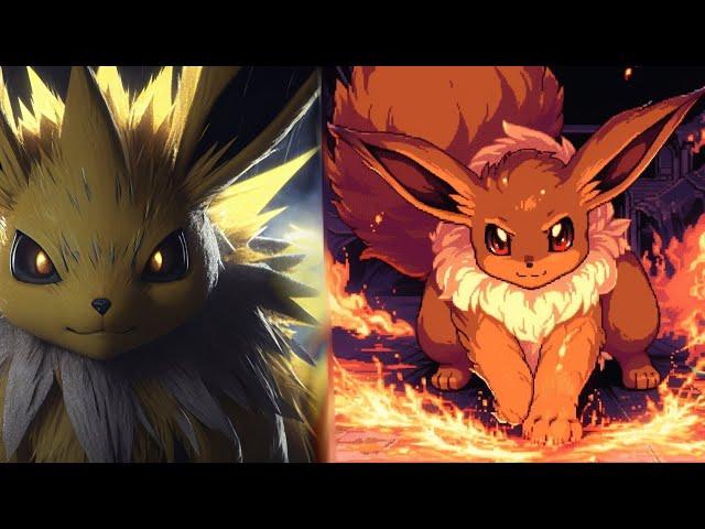 Pokemon AI Experiment Eevee and Jolteon