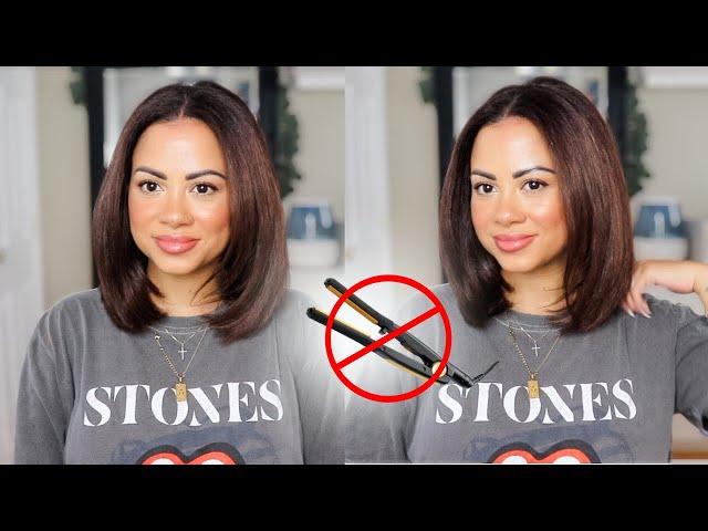 *UPDATED*NO FLAT IRONSTRAIGHT HAIR ROUTINE | HOW TO BLOW DRY CURLY HAIR STRAIGHT |NO DAMAGE 2023