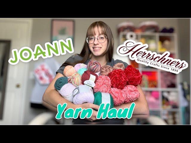 Yarn unboxing from Herrschners and Joann | PassioKnit Kelsie