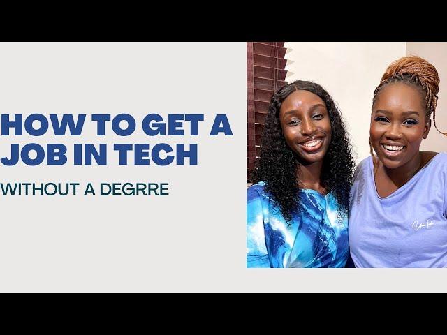 How to get a tech job without a university degree | Aderinsola Oluwafemi, Product Designer