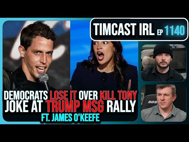 Democrats FURIOUS Over Kill Tony Puerto Rico Joke At Trump MSG Rally w/James O'Keefe | Timcast IRL