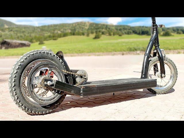 Making a Powerful Electric Scooter  / Elektrikli Scooter yapımı (Tamamiyle el  yapımı)