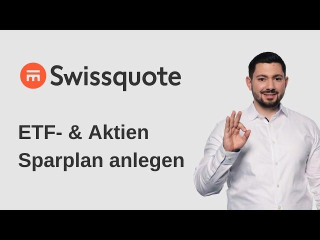 Swissquote ETF- / Aktien Sparplan Schweiz einrichten (wiederkehrende Aufträge)