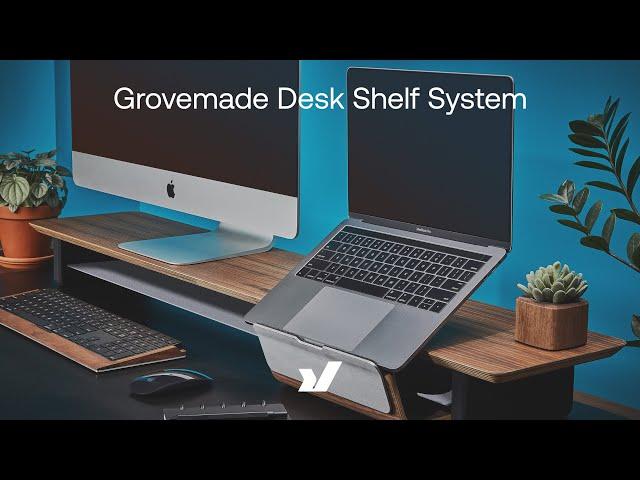 More Clean & Efficient Desk Organisation From Grovemade! The Grovemade Desk Shelf System