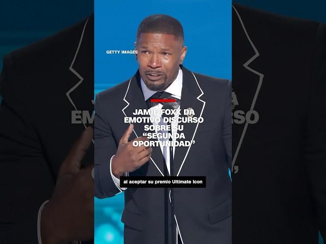 Jamie Foxx da emotivo discurso sobre su “segunda oportunidad”