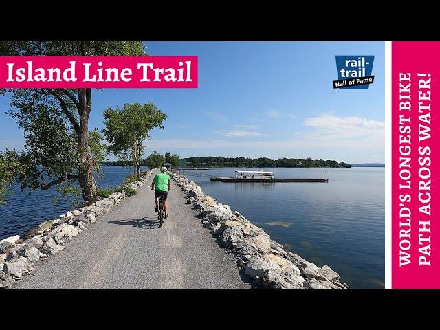 The Island Line Rail Trail in Vermont [World's longest Bike Path Across Water!]