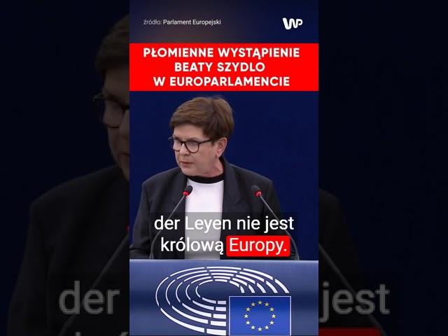 Szydło nie wytrzymała: Pani von der Leyen nie jest królową Europy!