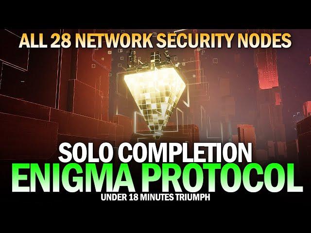 Solo Enigma Protocol & All 28 Network Security Nodes Locations (Time Extensions) [Destiny 2]