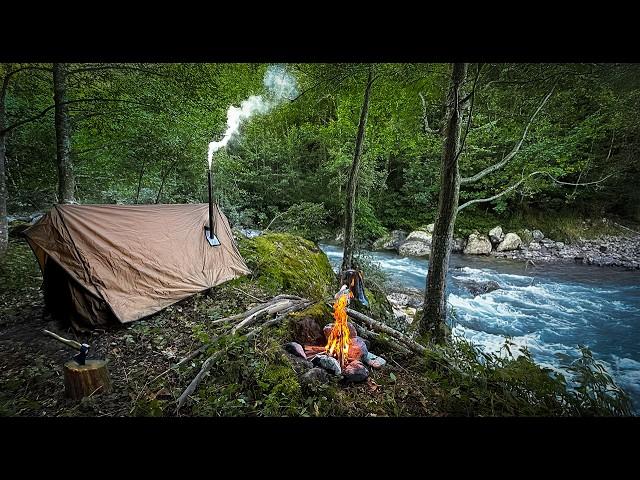 Hot Tent Camping by the River - Catch & Cook