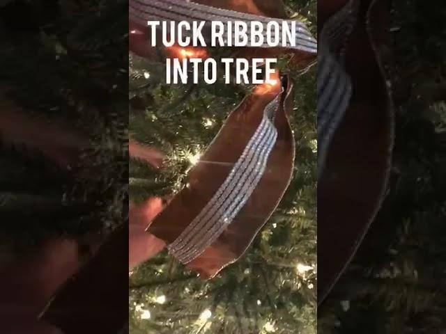 How To Add Ribbon To Your Christmas Tree