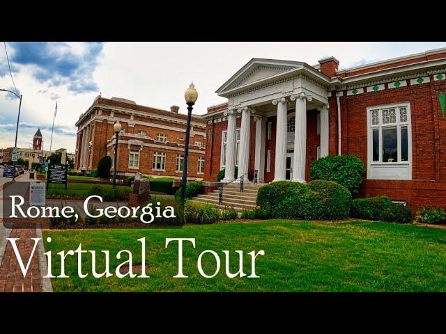 Rome, GA - Downtown Walking Tour - 4K