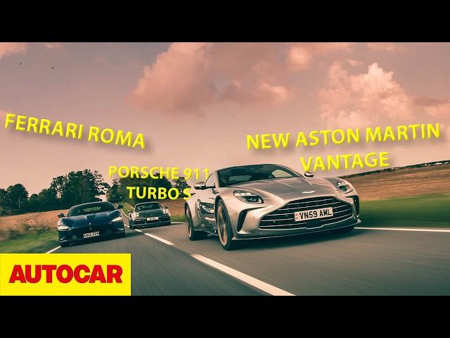 New Aston Martin Vantage vs Ferrari Roma vs Porsche 911 Turbo S | What's the best sports car?