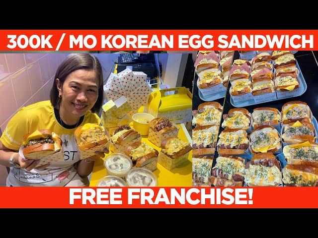 Free franchise! 300k/mo korean sandwich/cafe business