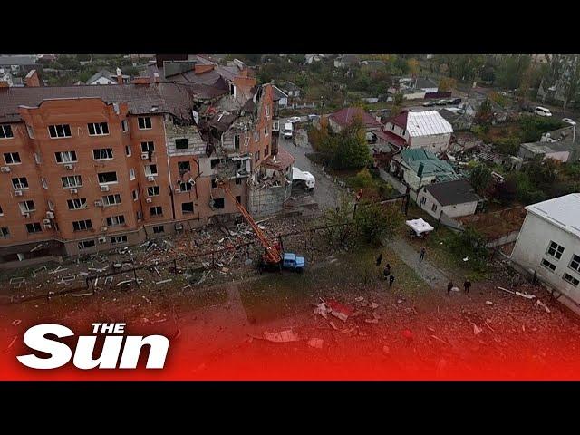 Russian missile attack destroys apartments in Ukraine's Mykolaiv