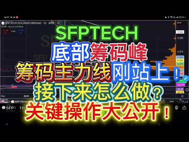 SFPTECH 底部筹码峰+筹码主力线刚站上！接下来怎么做？关键操作大公开！SFP TECH. 高手的进场时机原来藏这一步！高级技巧！[中文字幕］