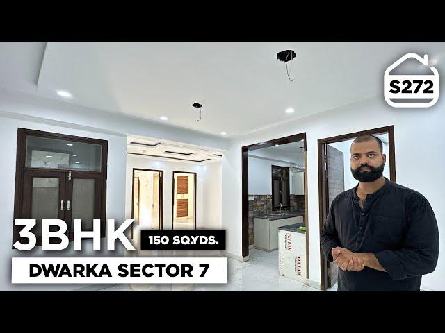 3 BHK Flat for sale under 1 CRORE in Dwarka Sector 7 near PALAM METRO STATION | BRS SHOW S272