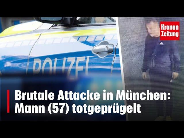 Brutale Attacke in München: Mann (57) totgeprügelt | krone.tv NEWS