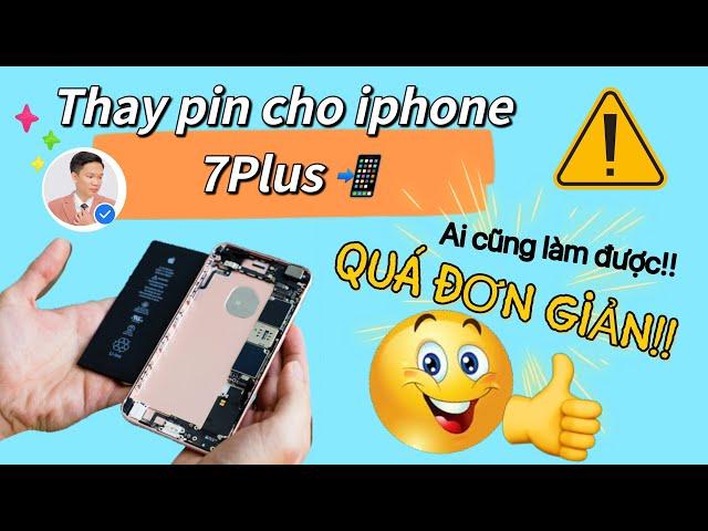 Hướng Dẫn Chi Tiết Thay Pin iphone 7 Plus | AnhTuấn Technicians