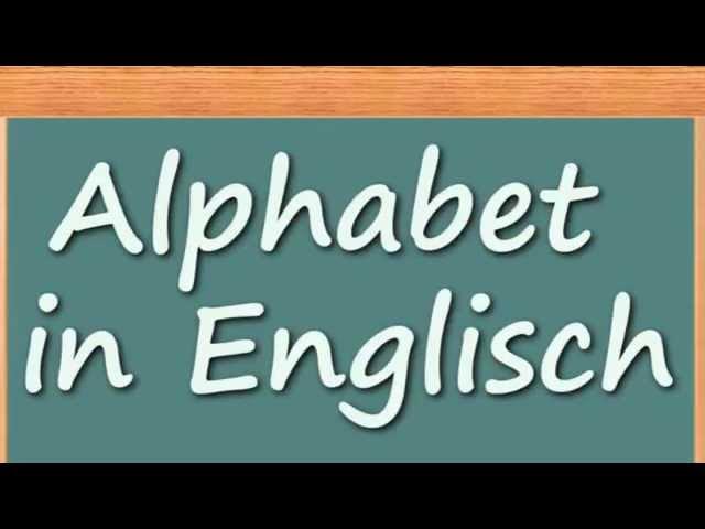 Englisch lernen | Alphabet in Englisch