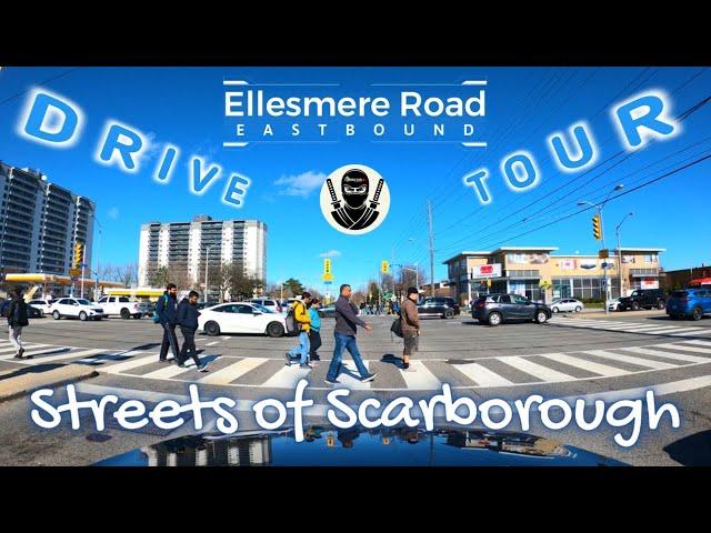 Streets of Scarborough // Ellesmere Road (eastbound)  //  4K Drive Tour  //  2024