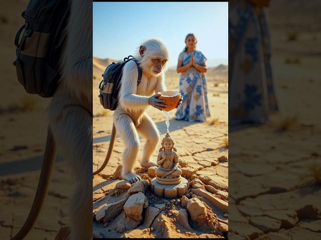  “Grandma and the Monkey: A Miracle in the Desert”  #ai #desert #shorts