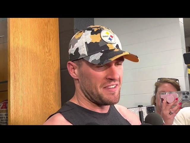 T.J. Watt on his viral tumble into his pool prior to Steelers OTAs