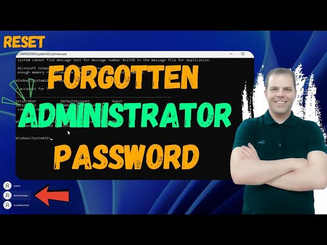 How To Reset Lost/Forgotten Administrator Password Without Any Software