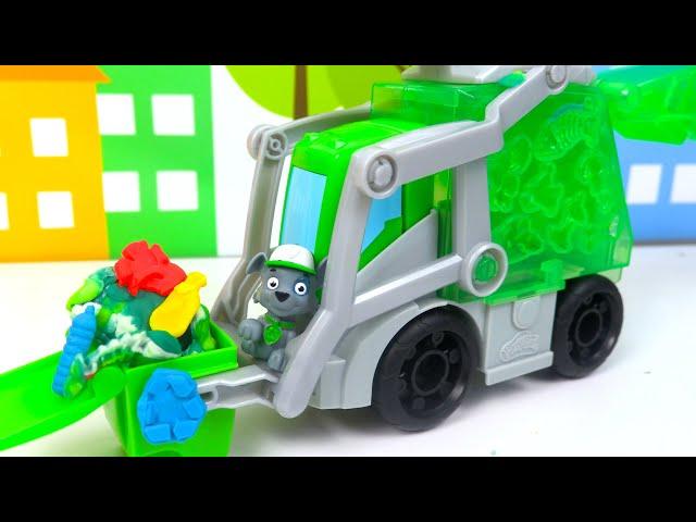 Pâte à modeler Play-doh Camion Poubelle avec Rocky Pat' Patrouille