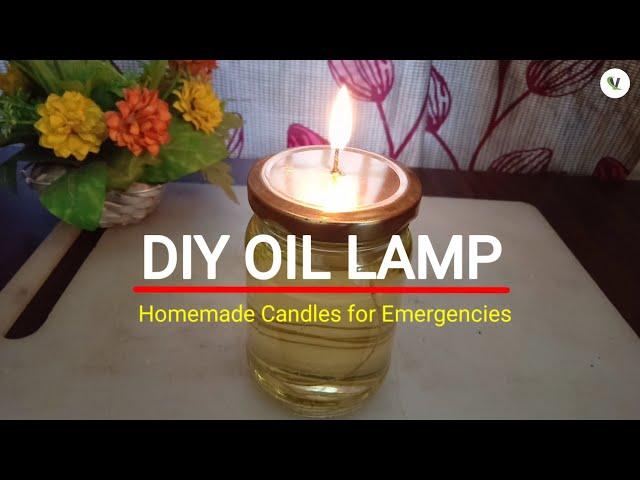 How To Make Emergency Oil Lamp .