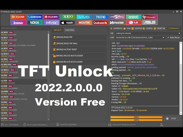 TFTUnlock 2022 v2.0.0.0 FREE TOOL