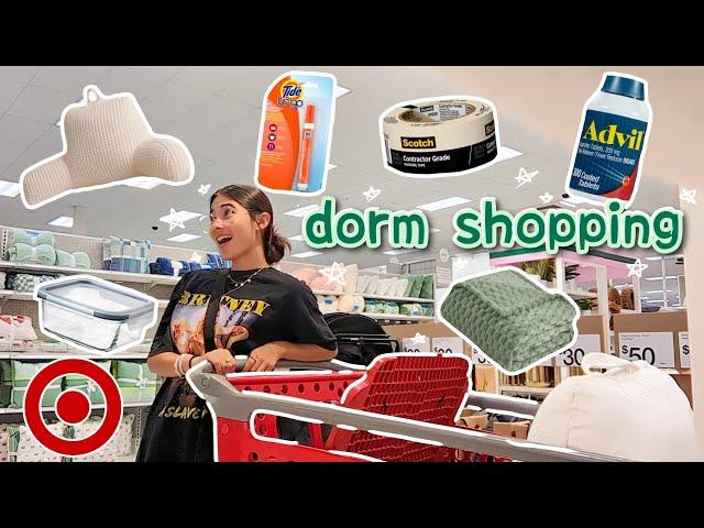 college dorm shopping 2024!! | at target | dorm room essentials haul!!