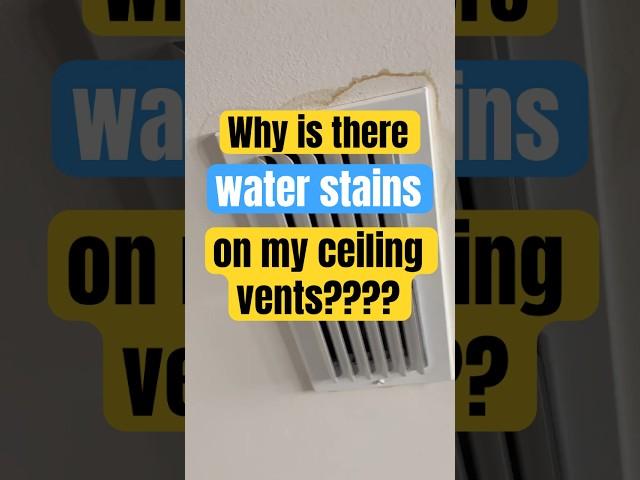 My AC Vents Are Leaking!! Why is this?? #