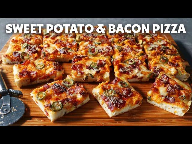 Sweet Potato & Bacon Pizza | Food Wishes