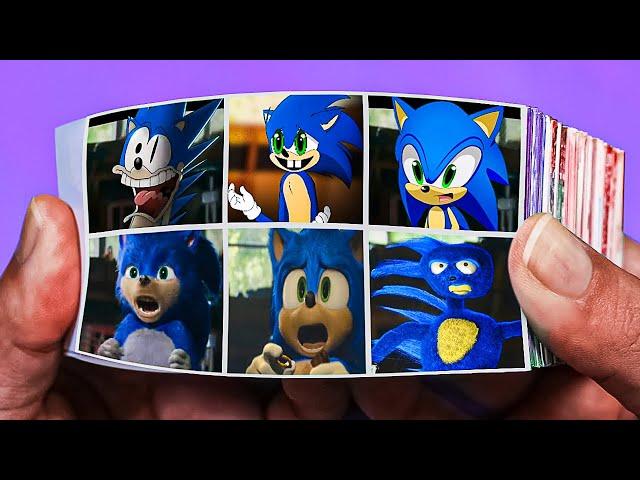 Funny Sonic Flipbook | Sonic Uh Meow Compilation Flip Book