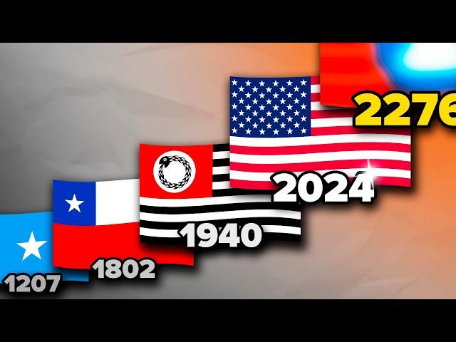 Alternate History of the US Flag (900 - 3547) | Flag Animation