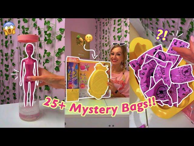 [ASMR] UNBOXING A GIANT MYSTERY *SUMMER* FOAM BARBIE!!️ (25+ MYSTERY BAGS!!🫢) | Rhia Official