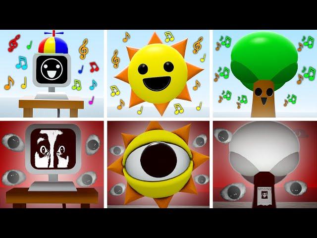 WHAT IF I MAKE A SONG WITH HORROR MR FUN COMPUTER, MR SUN, MR TREE SPRUNKI FAMILY in Garry's Mod!