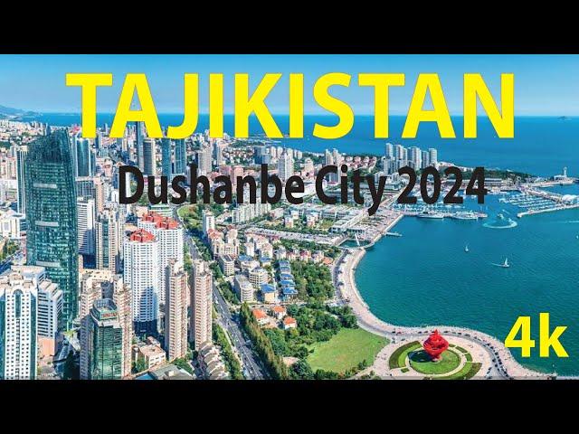 Dushanbe City 2024 , Tajikistan 4K By Drone