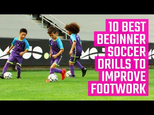 Best Beginner Soccer Drills to Improve Footwork | U6 & U8 Soccer Drills | Fun Soccer Drills by MOJO