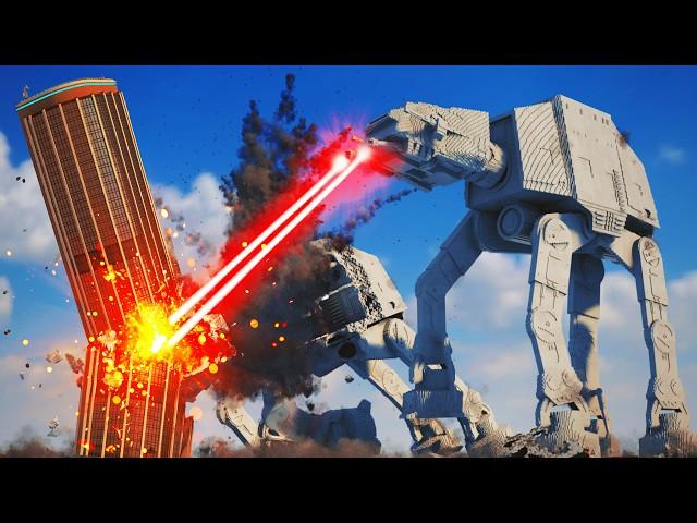 Realistic AT-AT Destruction  Teardown