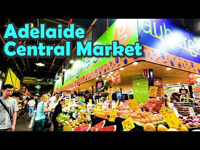 Adelaide Australia Walking Tour - Largest and Oldest Markets in Adelaide |4k