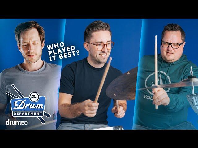 3 Drummers, 1 Song: Who Played It Best? | The Drum Department  (Ep.31)